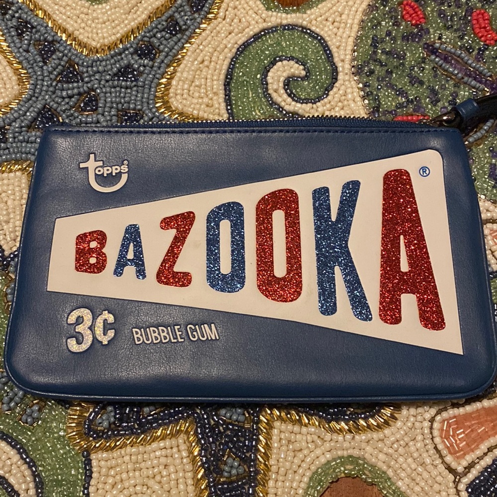 Large Coach Bazooka Wristlet Limited Edition Glitter Rare